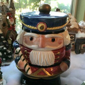 !970s-1980s Fitz and Floyd Nutcracker Cookie Jar